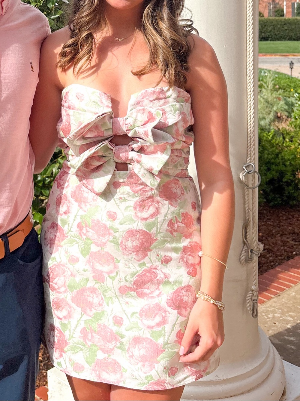 Petal & Pup Pink Floral Bandeau Dress